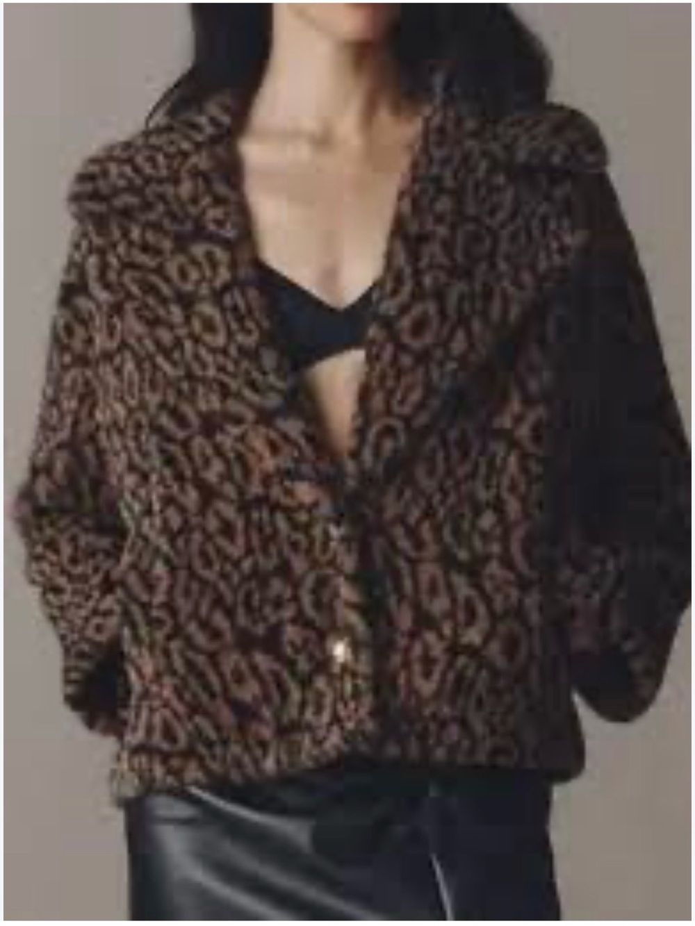 Sanctuary x Anthropologie Colette Faux Fur Jacket -XS NWT